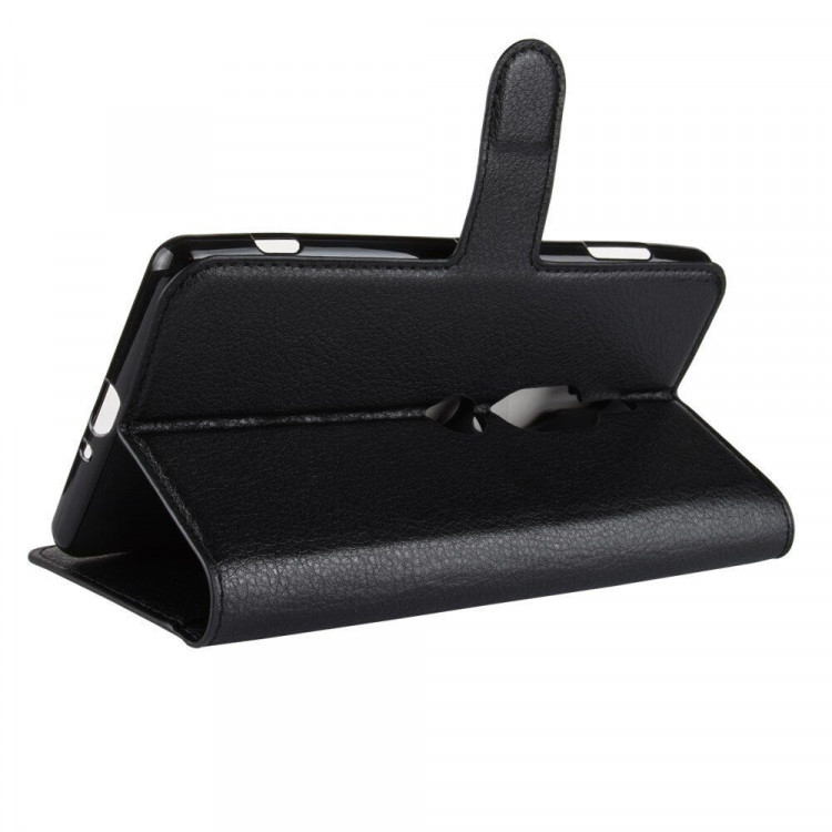 Чехол с визитницей для Sony Xperia XZ2 Premium (черный)