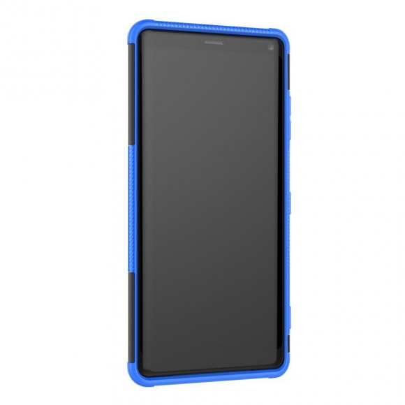 Чехол Hybrid Armor для Sony Xperia XZ3 (черный + голубой)