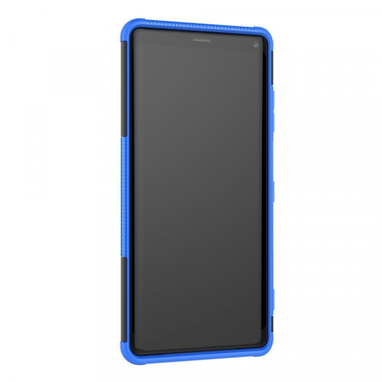 Чехол Hybrid Armor для Sony Xperia XZ3 (черный + голубой)