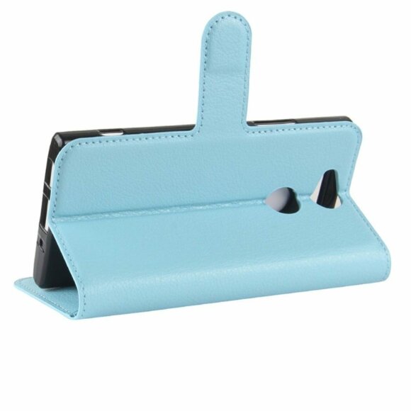 Чехол с визитницей для Sony Xperia XA2 (голубой) Чехол с визитницей для Sony Xperia XA2 (голубой)