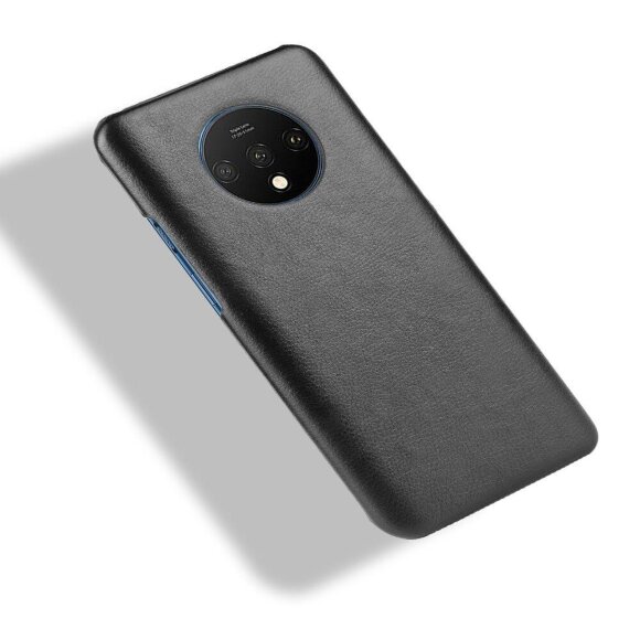 Кожаная накладка-чехол для OnePlus 7T (черный) Кожаная накладка-чехол для OnePlus 7T (черный)