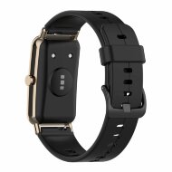 Силиконовый ремешок для Huawei Watch Fit Mini и часов с креплением 16мм (черный) Силиконовый ремешок для Huawei Watch Fit Mini и часов с креплением 16мм (черный)