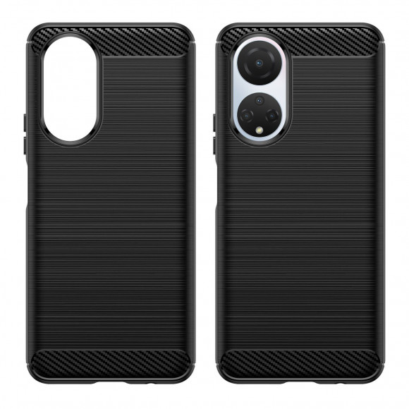 Чехол-накладка Carbon Fibre для Honor X7 (черный)
