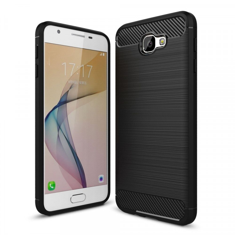 Чехол-накладка Carbon Fibre для Samsung Galaxy J5 Prime SM-G570F (черный)
