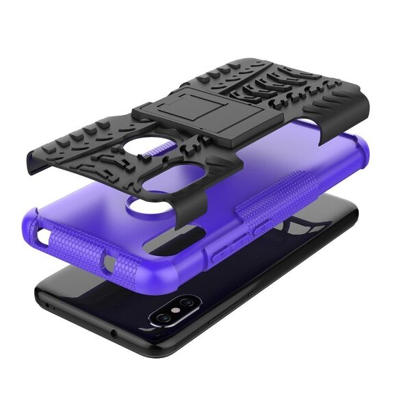 Чехол Hybrid Armor для Xiaomi Mi A2 Lite / Redmi 6 Pro (черный + фиолетовый) Чехол Hybrid Armor для Xiaomi Mi A2 Lite / Redmi 6 Pro (черный + фиолетовый)