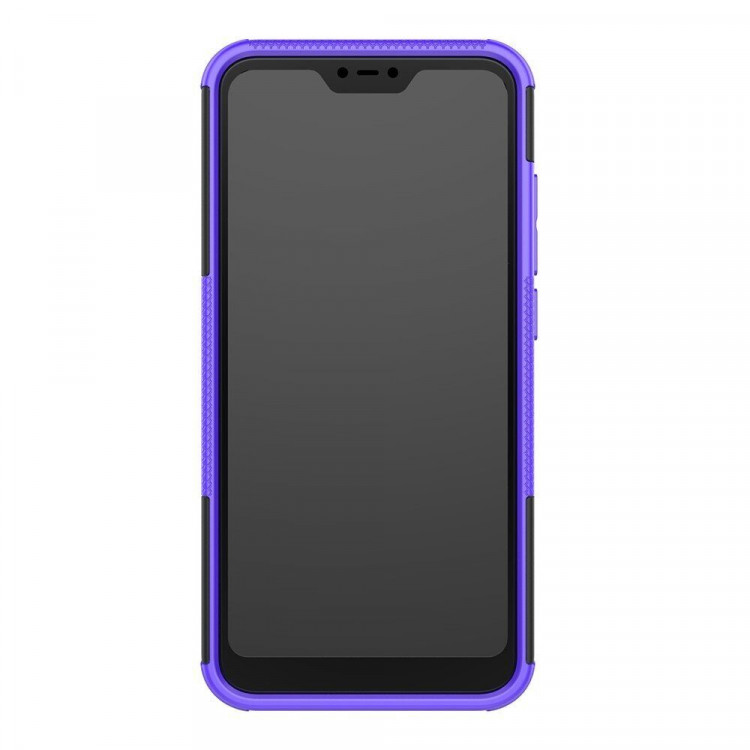 Чехол Hybrid Armor для Xiaomi Mi A2 Lite / Redmi 6 Pro (черный + фиолетовый)
