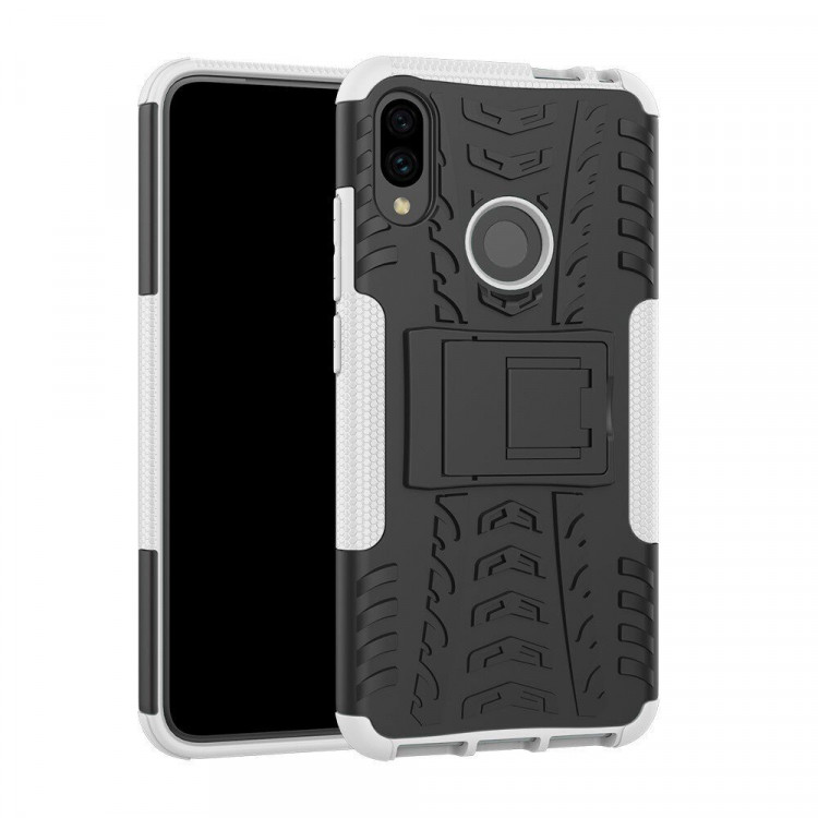 Чехол Hybrid Armor для Xiaomi Redmi Note 7 / Redmi Note 7 Pro (черный + белый)
