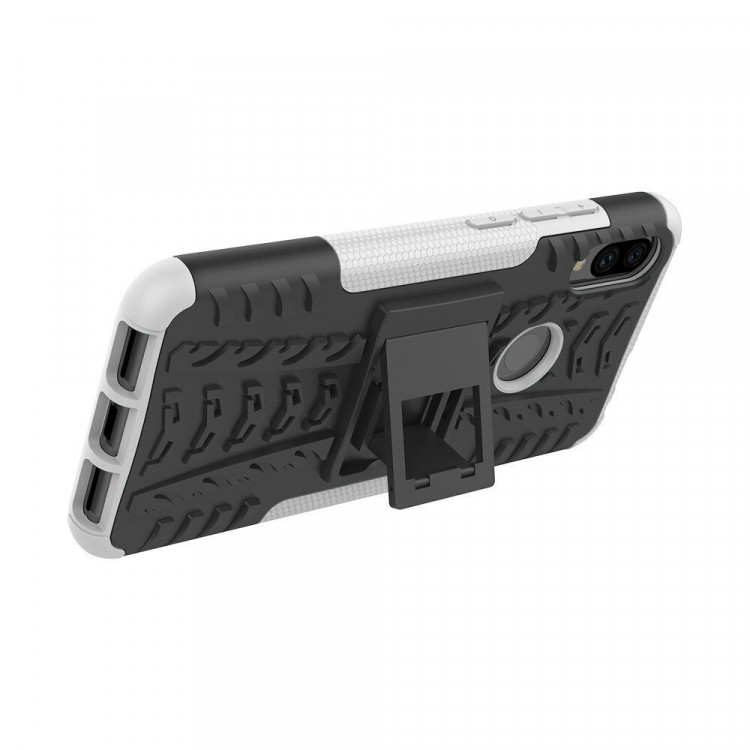 Чехол Hybrid Armor для Xiaomi Redmi Note 7 / Redmi Note 7 Pro (черный + белый)
