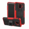 Чехол Hybrid Armor для Samsung Galaxy A6 (черный + красный)