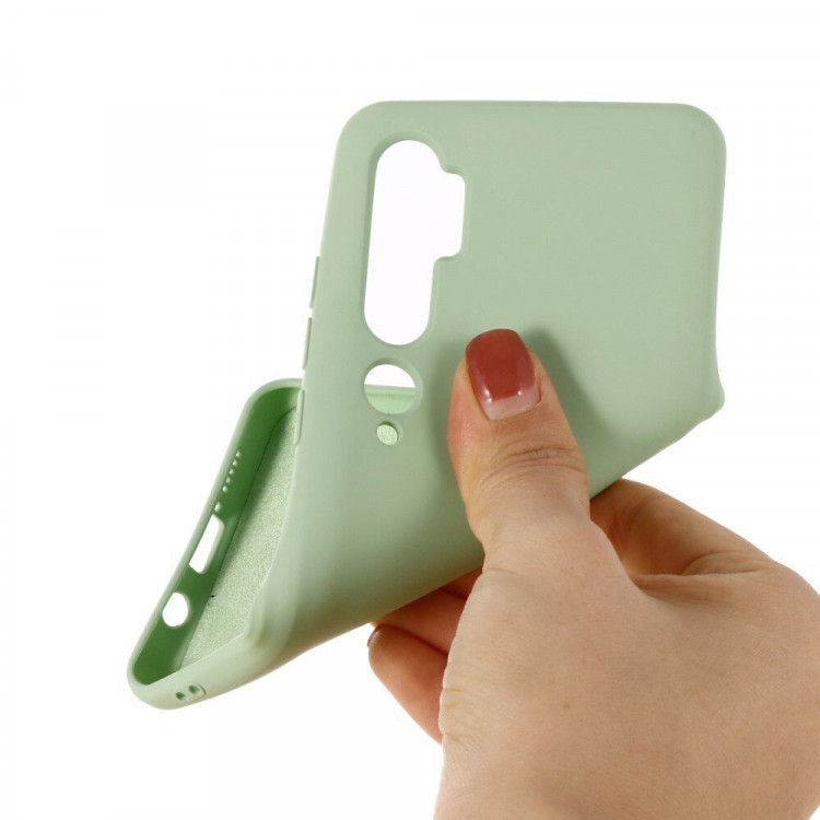 Силиконовый чехол Mobile Shell для Xiaomi Mi Note 10 / Mi Note 10 Pro / Mi CC9 Pro (темно-зеленый)
