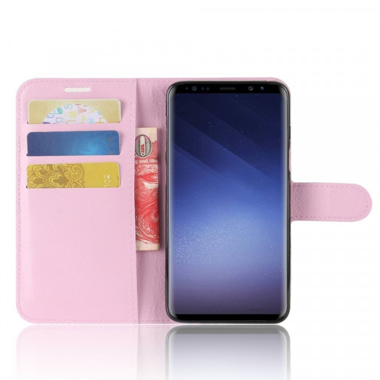 Чехол с визитницей для Samsung Galaxy S9 (розовый)