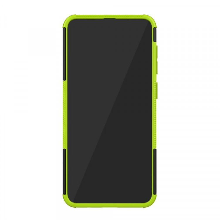 Чехол Hybrid Armor для Samsung Galaxy A30 / Galaxy A20 (черный + зеленый)