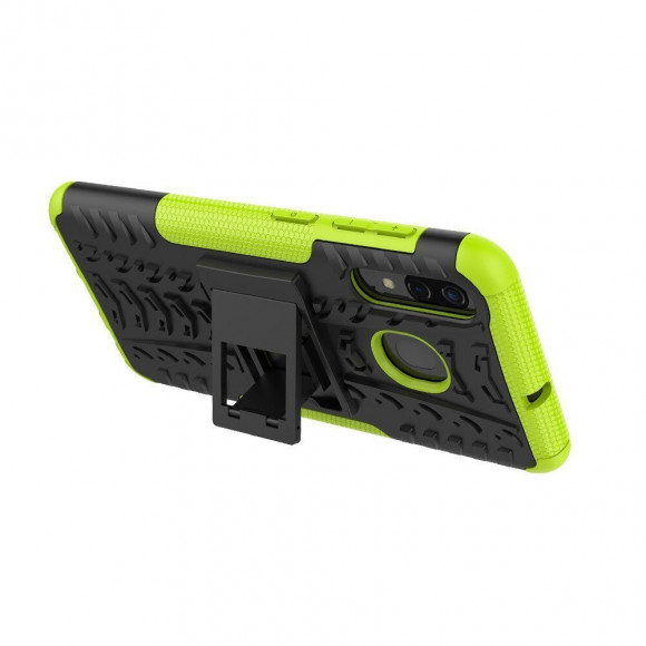Чехол Hybrid Armor для Samsung Galaxy A30 / Galaxy A20 (черный + зеленый) Чехол Hybrid Armor для Samsung Galaxy A30 / Galaxy A20 (черный + зеленый)