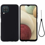 Силиконовый чехол Mobile Shell для Samsung Galaxy A12 (черный) Силиконовый чехол Mobile Shell для Samsung Galaxy A12 (черный)