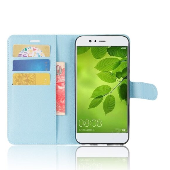 Чехол с визитницей для Huawei Nova 2 Plus (голубой) Чехол с визитницей для Huawei Nova 2 Plus (голубой)