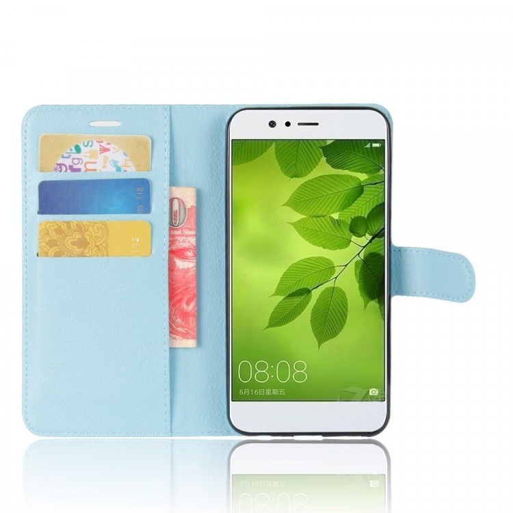 Чехол с визитницей для Huawei Nova 2 Plus (голубой)