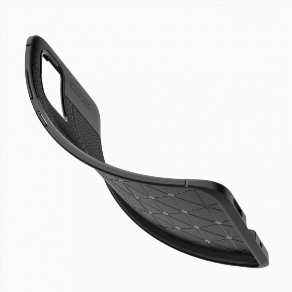 Чехол-накладка Litchi Grain для Samsung Galaxy S20 (черный)