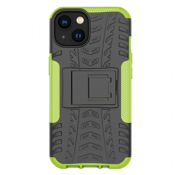 Чехол Hybrid Armor для iPhone 14 (черный + зеленый) Чехол Hybrid Armor для iPhone 14 (черный + зеленый)