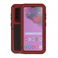 Гибридный чехол LOVE MEI для Samsung Galaxy S21 (красный)