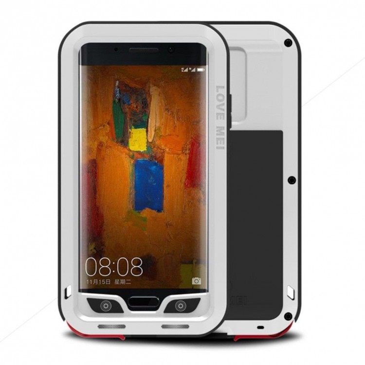 Гибридный чехол LOVE MEI для Huawei Mate 9 Pro (белый)