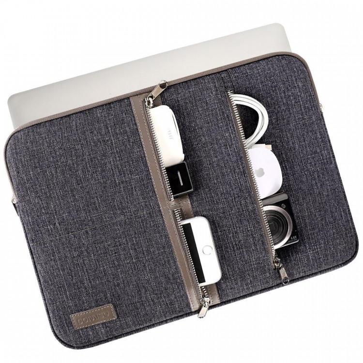 Тканевый чехол DOMISO для ноутбука и Macbook 13,3 дюйма (LP11 серый)