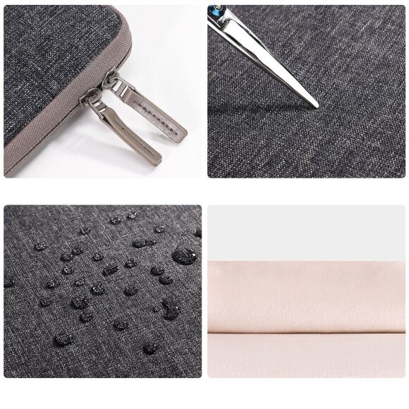 Тканевый чехол DOMISO для ноутбука и Macbook 13,3 дюйма (LP11 серый)