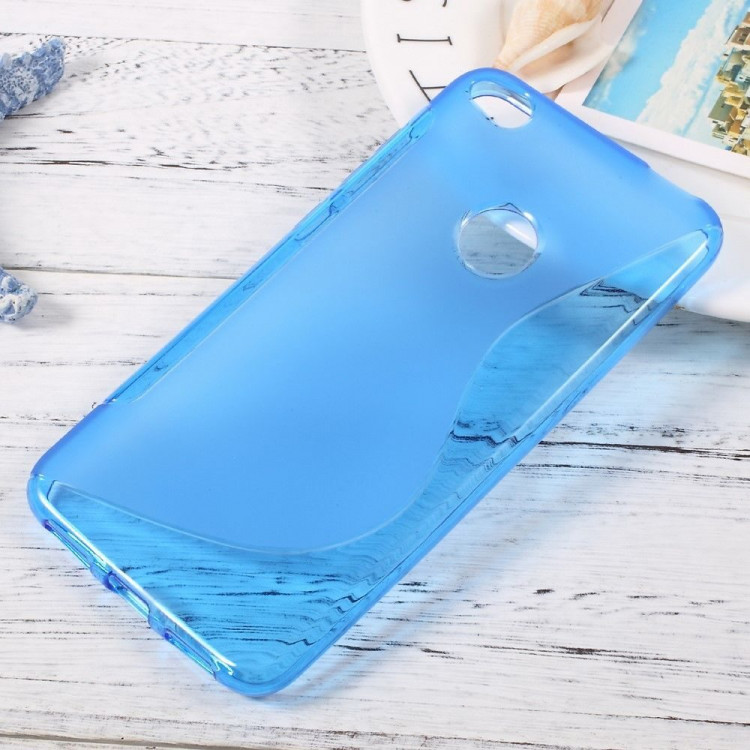 Нескользящий чехол для Huawei Honor 8 lite (голубой)