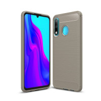 Чехол-накладка Carbon Fibre для Huawei P30 Lite / Huawei nova 4e / Honor 20S (MAR-LX1H) (серый)