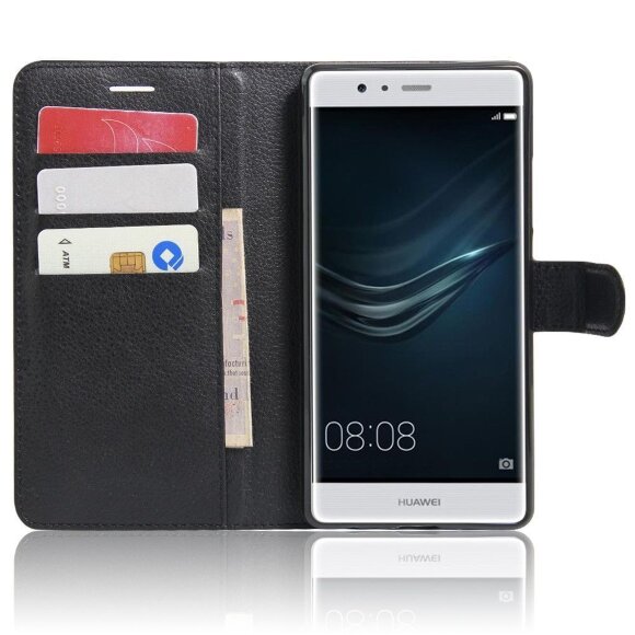 Чехол с визитницей для Huawei P9 Plus (черный)