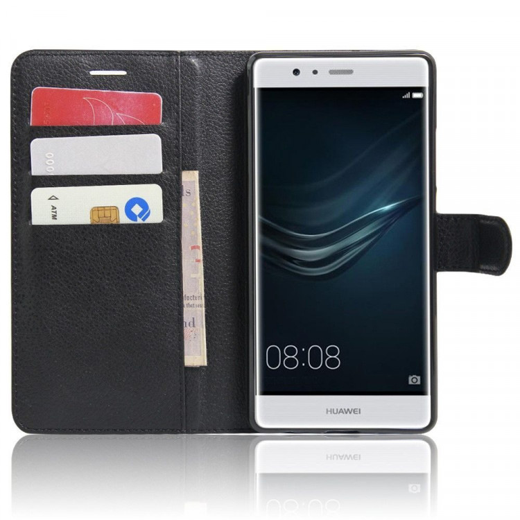 Чехол с визитницей для Huawei P9 Plus (черный)