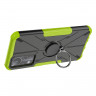 Чехол Armor Shockproof Ring Holder для  Infinix Note 11, Infinix NOTE 12 G88 (черный + зеленый)