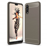 Чехол-накладка Carbon Fibre для Huawei P20 (серый) Чехол-накладка Carbon Fibre для Huawei P20 (серый)