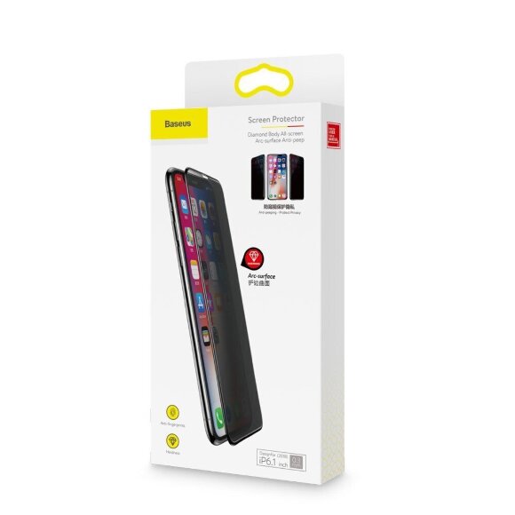 Защитное стекло Baseus 3D ANTI-SPY для iPhone 11 / iPhone XR Защитное стекло Baseus 3D ANTI-SPY для iPhone 11 / iPhone XR