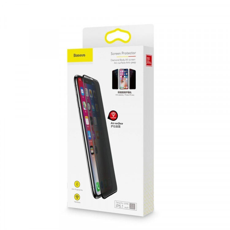 Защитное стекло Baseus 3D ANTI-SPY для iPhone 11 / iPhone XR