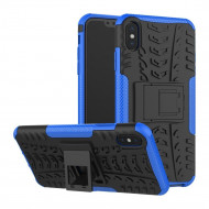 Чехол Hybrid Armor для iPhone XS Max (черный + голубой) Чехол Hybrid Armor для iPhone XS Max (черный + голубой)