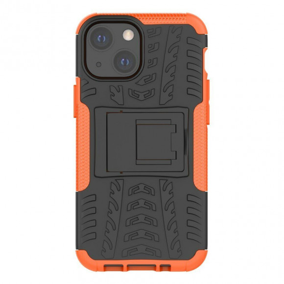 Чехол Hybrid Armor для iPhone 13 mini (черный + оранжевый) Чехол Hybrid Armor для iPhone 13 mini (черный + оранжевый)