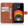 Чехол с визитницей для LG X Power K220DS  (коричневый)