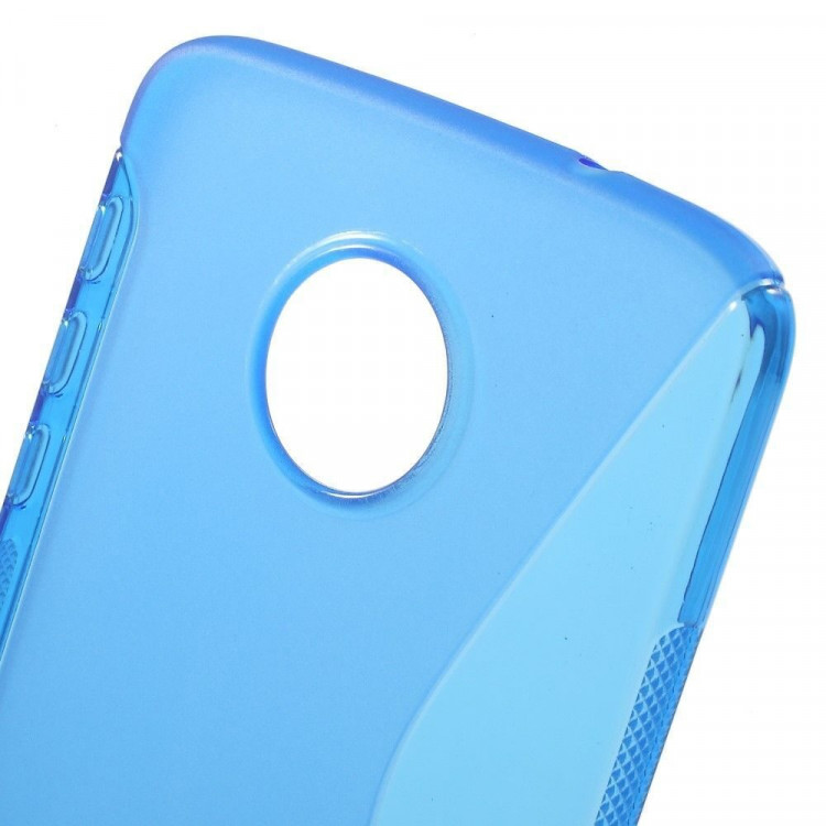 Нескользящий чехол для Motorola Moto Z (голубой)