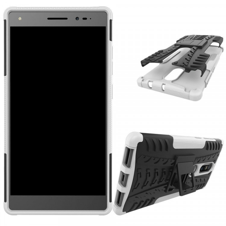 Чехол Hybrid Armor для Lenovo Phab 2 Plus (черный + белый)