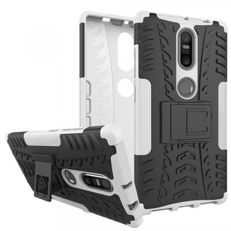 Чехол Hybrid Armor для Lenovo Phab 2 Plus (черный + белый)