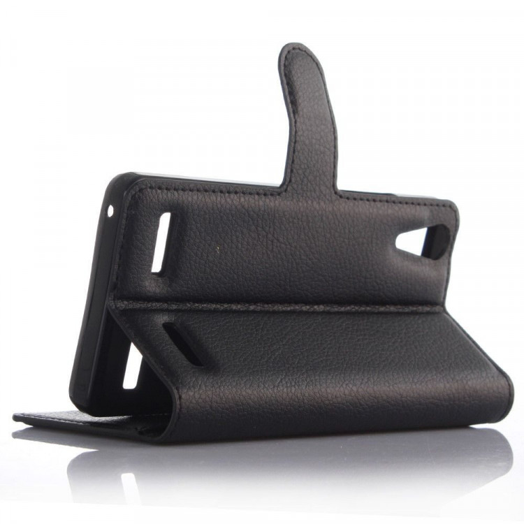 Чехол с визитницей для Lenovo A6000 (черный)