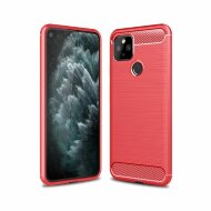 Чехол-накладка Carbon Fibre для Google Pixel 5 (красный) Чехол-накладка Carbon Fibre для Google Pixel 5 (красный)