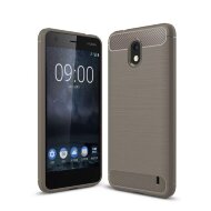Чехол-накладка Carbon Fibre для Nokia 2 (серый) Чехол-накладка Carbon Fibre для Nokia 2 (серый)