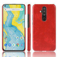 Кожаная накладка-чехол для Nokia X71 (красный)