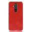 Кожаная накладка-чехол для Nokia X71 (красный)
