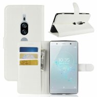 Чехол с визитницей для Sony Xperia XZ2 Premium (белый)