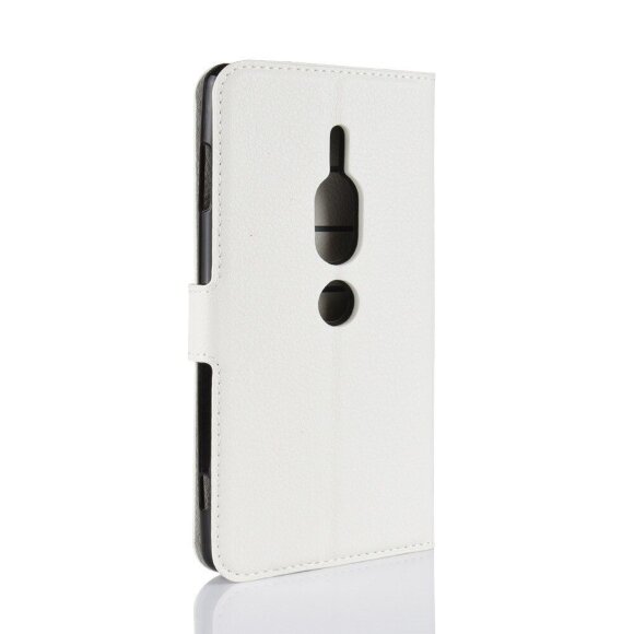 Чехол с визитницей для Sony Xperia XZ2 Premium (белый) Чехол с визитницей для Sony Xperia XZ2 Premium (белый)