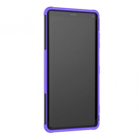Чехол Hybrid Armor для Sony Xperia XZ3 (черный + фиолетовый)