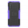Чехол Hybrid Armor для OnePlus Nord (черный + фиолетовый)