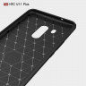 Чехол-накладка Carbon Fibre для HTC U11+ (черный)